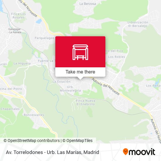 Av. Torrelodones - Urb. Las Marías map