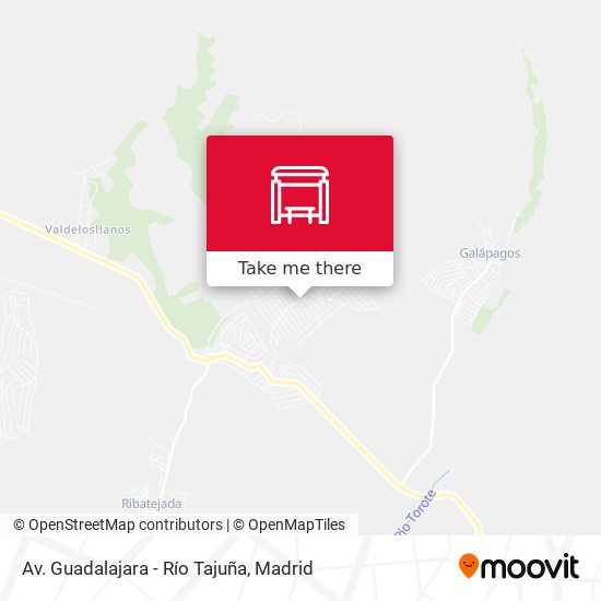 Av. Guadalajara - Río Tajuña map