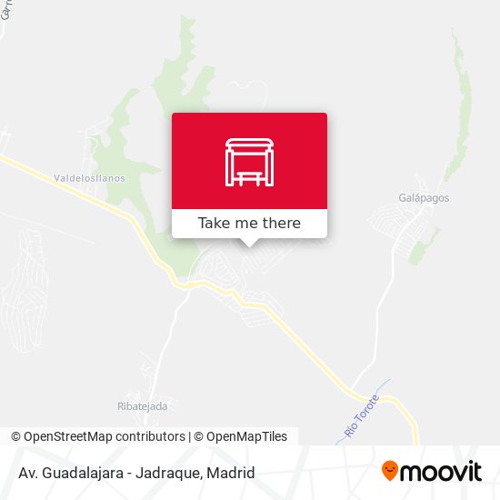 Av. Guadalajara - Jadraque map