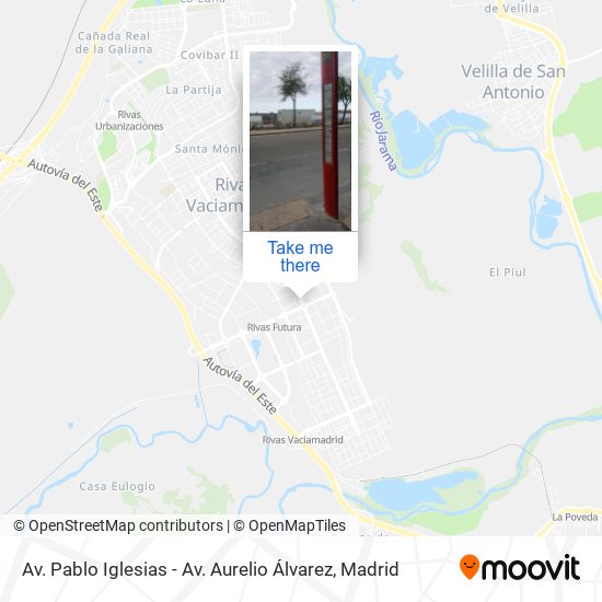 Av. Pablo Iglesias - Av. Aurelio Álvarez map