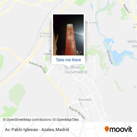 Av. Pablo Iglesias - Azalea map