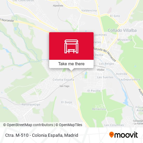 Ctra. M-510 - Colonia España map