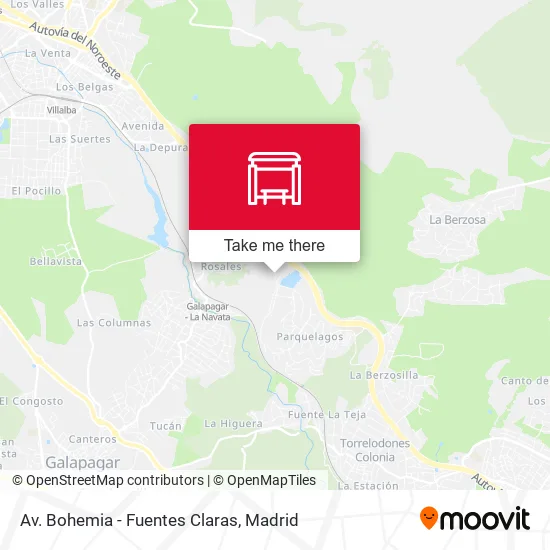 Av. Bohemia - Fuentes Claras map