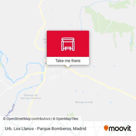 Urb. Los Llanos - Parque Bomberos map