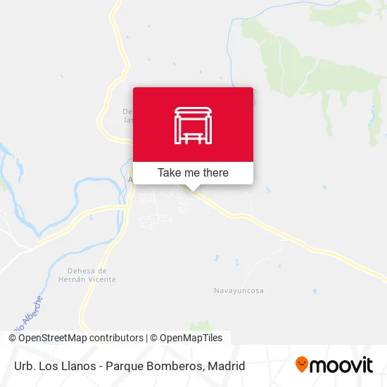 Urb. Los Llanos - Parque Bomberos map
