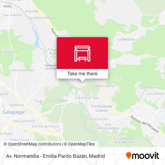 Av. Normandía - Emilia Pardo Bazán map