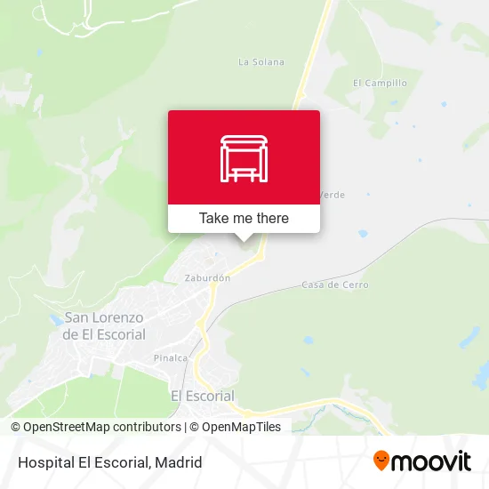 Hospital El Escorial map