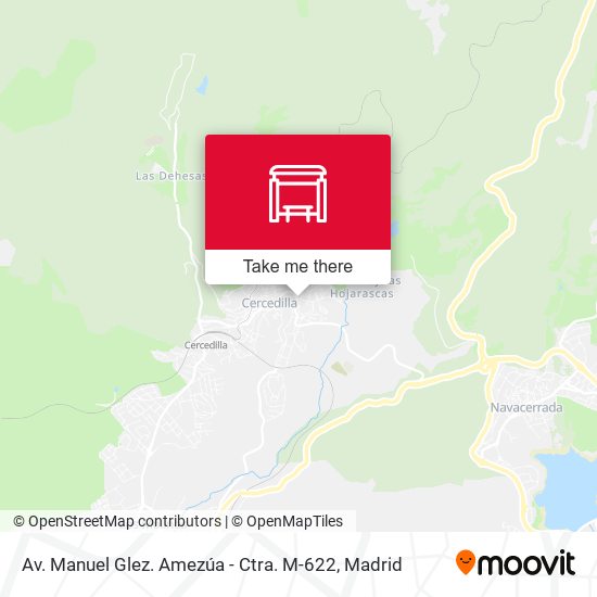 Av. Manuel Glez. Amezúa - Ctra. M-622 map