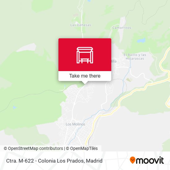 Ctra. M-622 - Colonia Los Prados map