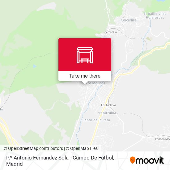 mapa P.º Antonio Fernández Sola - Campo De Fútbol