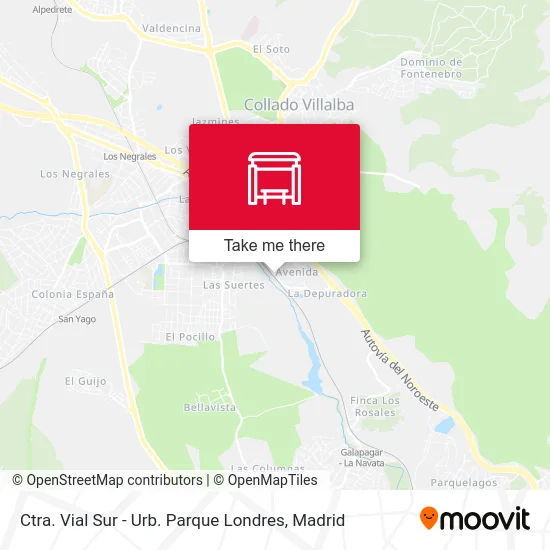 Ctra. Vial Sur - Urb. Parque Londres map