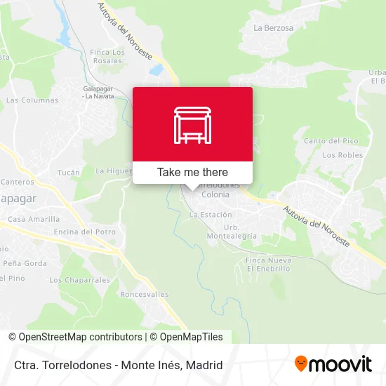 Ctra. Torrelodones - Monte Inés map
