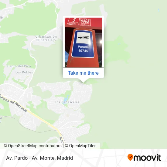 Av. Pardo - Av. Monte map