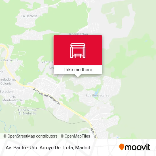 Av. Pardo - Urb. Arroyo De Trofa map