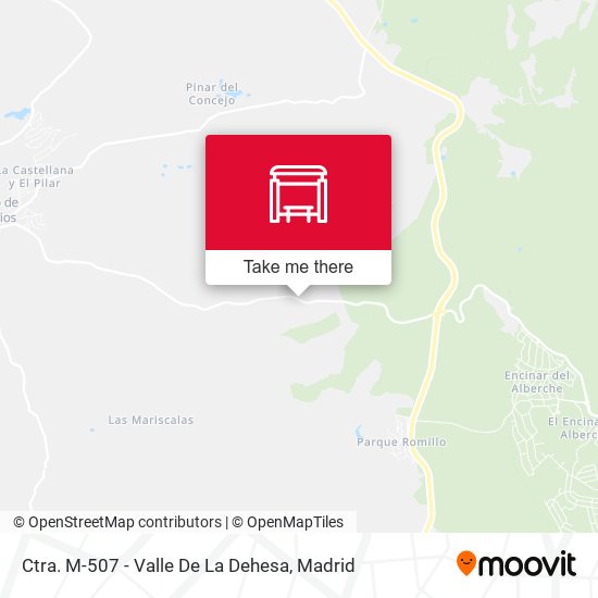 Ctra. M-507 - Valle De La Dehesa map