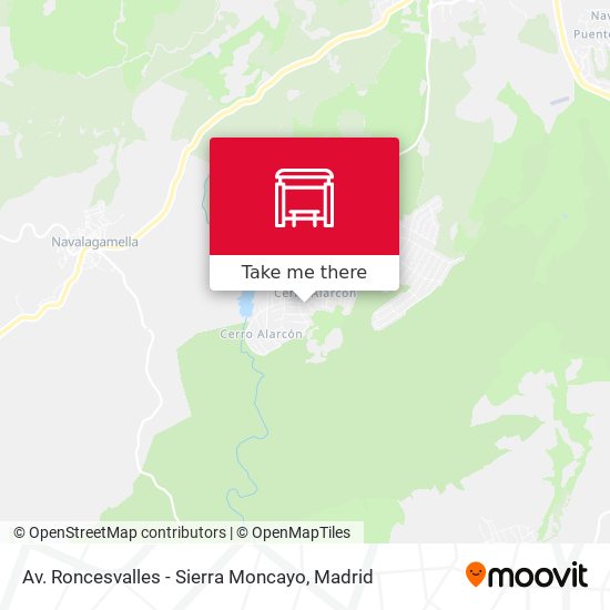 Av. Roncesvalles - Sierra Moncayo map