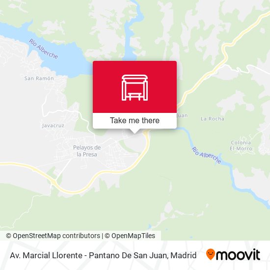 Av. Marcial Llorente - Pantano De San Juan map