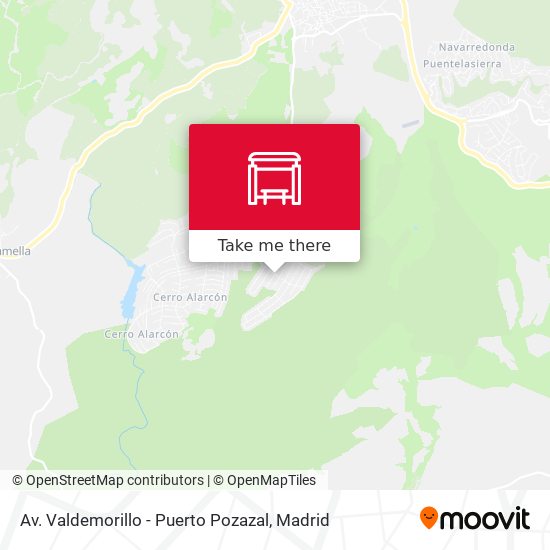 Av. Valdemorillo - Puerto Pozazal map