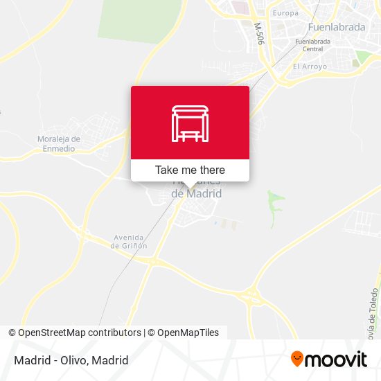 mapa Madrid - Olivo