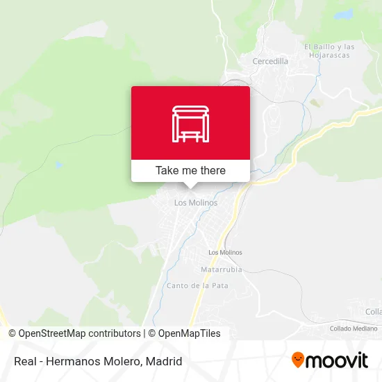 Real - Hermanos Molero map