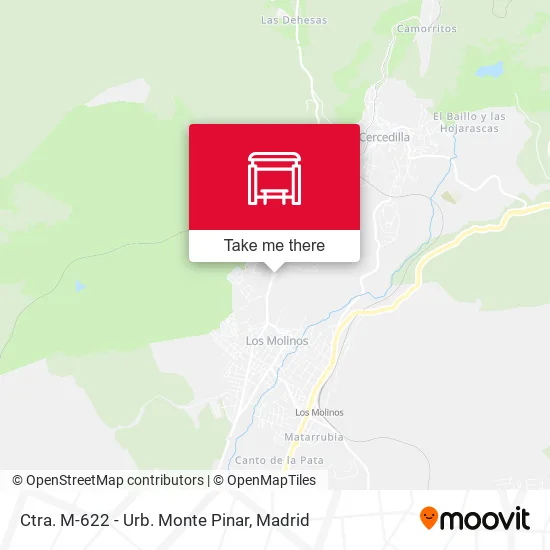 Ctra. M-622 - Urb. Monte Pinar map