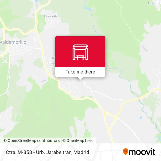 Ctra. M-853 - Urb. Jarabeltrán map