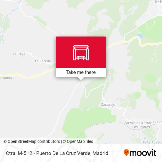 Ctra. M-512 - Puerto De La Cruz Verde map