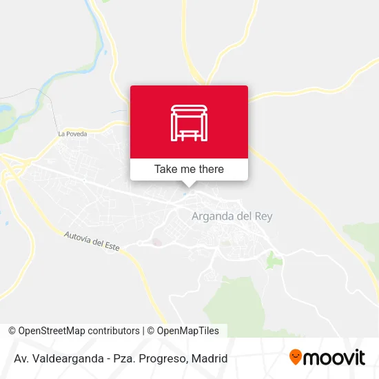 Av. Valdearganda - Pza. Progreso map