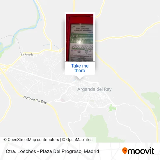 mapa Ctra. Loeches - Plaza Del Progreso
