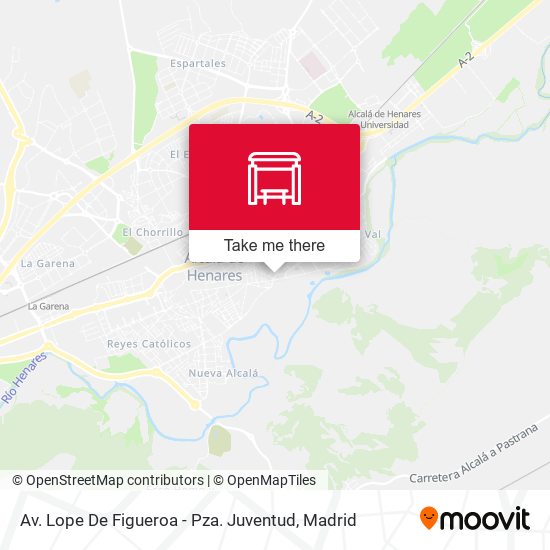 Av. Lope De Figueroa - Pza. Juventud map