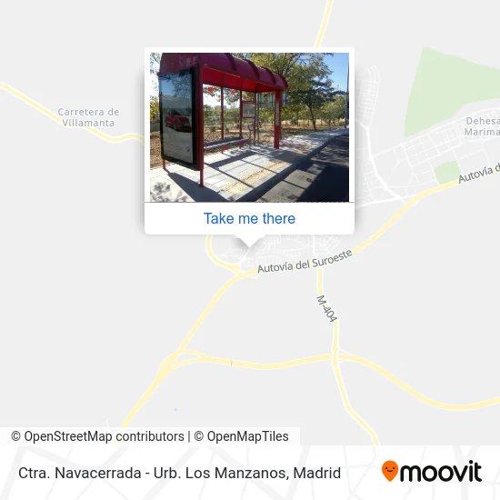 Ctra. Navacerrada - Urb. Los Manzanos map