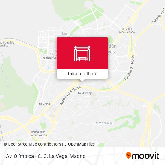 mapa Av. Olímpica - C. C. La Vega