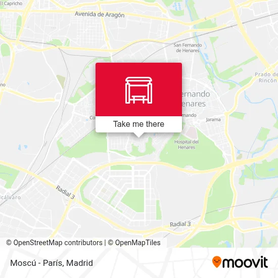 Moscú - París map