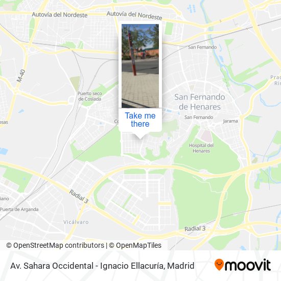 Av. Sahara Occidental - Ignacio Ellacuría map