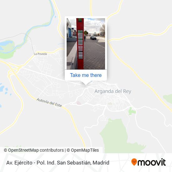 Av. Ejército - Pol. Ind. San Sebastián map
