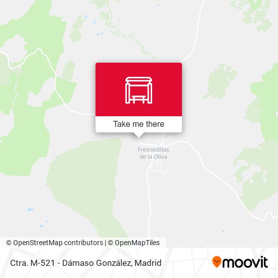 Ctra. M-521 - Dámaso González map