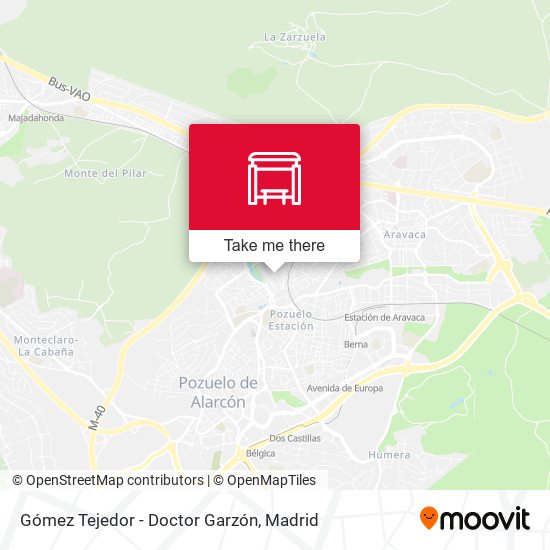 Gómez Tejedor - Doctor Garzón map