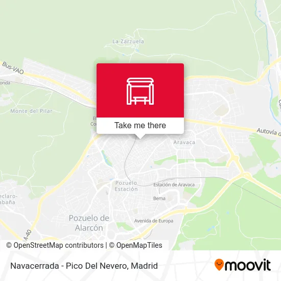 Navacerrada - Pico Del Nevero map