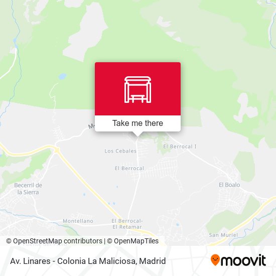 Av. Linares - Colonia La Maliciosa map