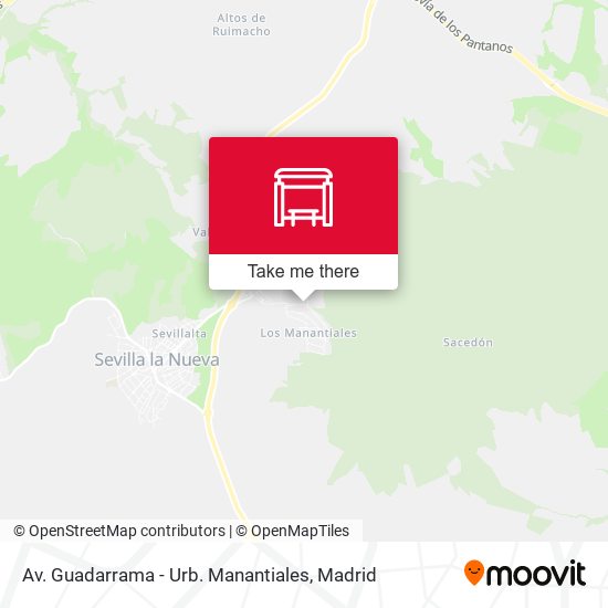 mapa Av. Guadarrama - Urb. Manantiales