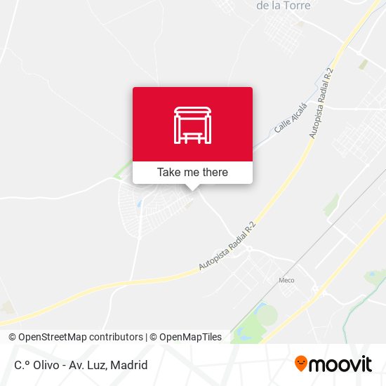 mapa C.º Olivo - Av. Luz