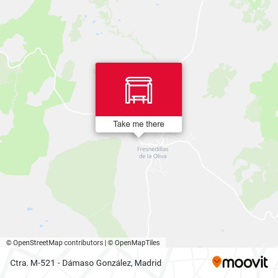Ctra. M-521 - Dámaso González map