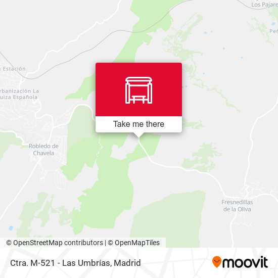 Ctra. M-521 - Las Umbrías map