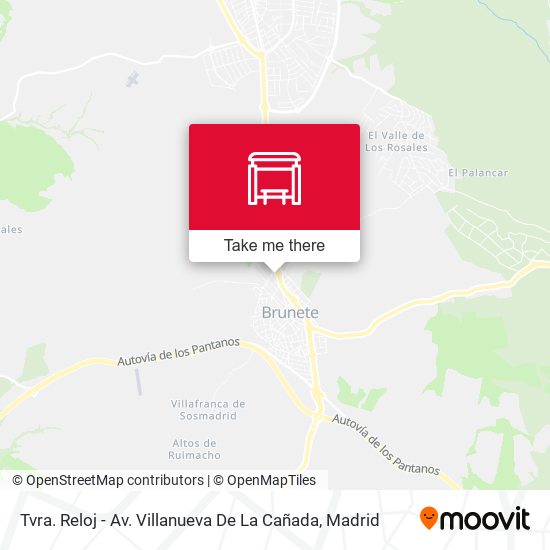 Tvra. Reloj - Av. Villanueva De La Cañada map