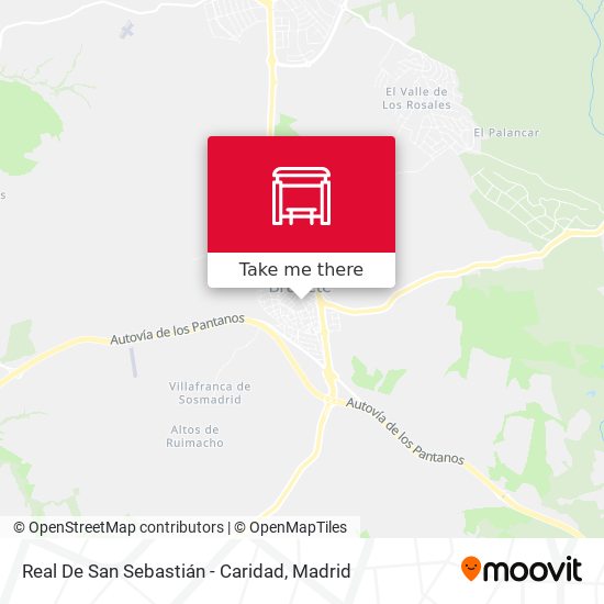 Real De San Sebastián - Caridad map