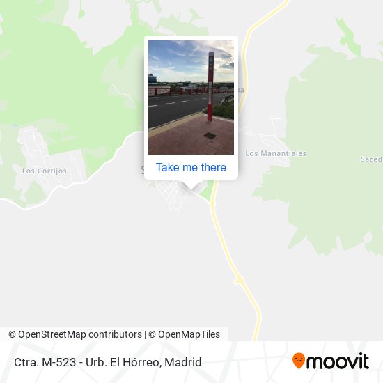 Ctra. M-523 - Urb. El Hórreo map