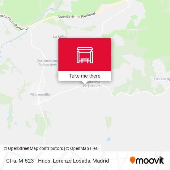 Ctra. M-523 - Hnos. Lorenzo Losada map