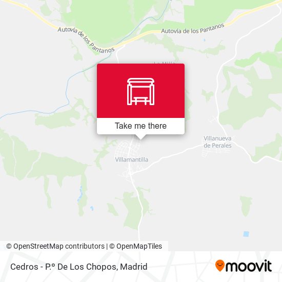 Cedros - P.º De Los Chopos map