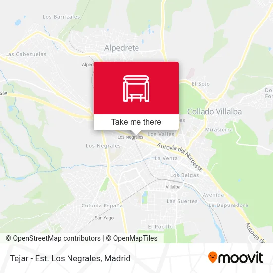 Tejar - Est. Los Negrales map