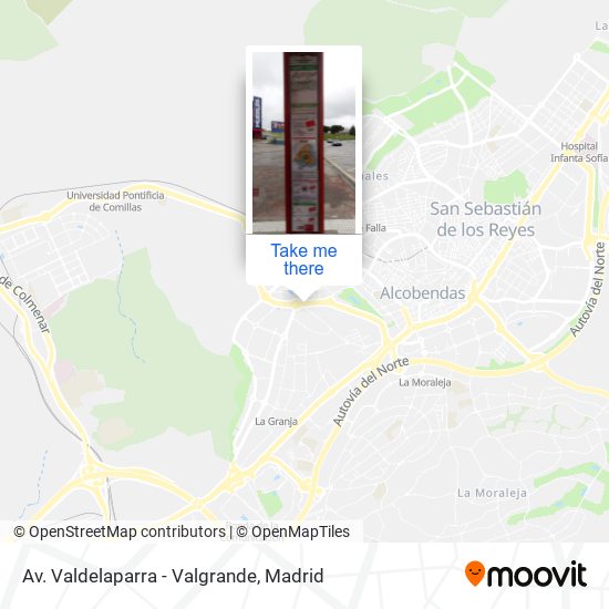 Av. Valdelaparra - Valgrande map